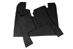 FL18, floor mats - ECO- leather, SCANIA SERIA 4 black
